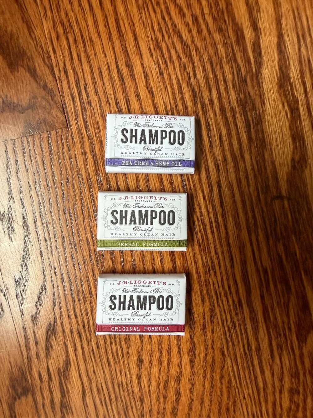 NEW JR LIGGETT'S All-Natural Mini Shampoo Bars .65oz. Sampler Pack - 3 Mini Bars - Picture 1 of 2